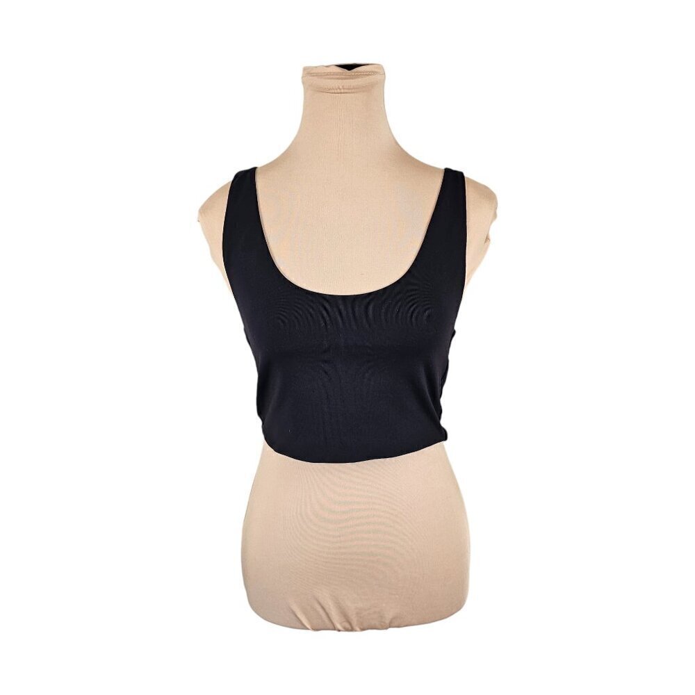 Babaton Aritzia Black Cropped Tank Top Sz M